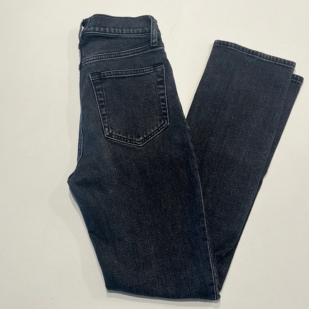 Black wash 90 slim straight ultra high rise